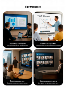 Интерактивная панель 75" , сенсорный LED монитор Орбита OT-HOT01